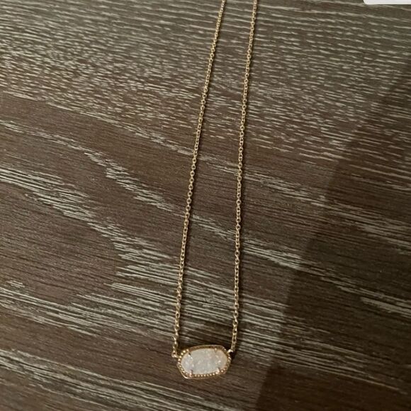 NIB Kendra Scott Elisa necklace in Druzy - Picture 1 of 6